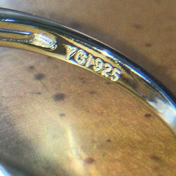 Natural Black Spinel Sterling Silver Ring Size 6 - Picture 7 of 10